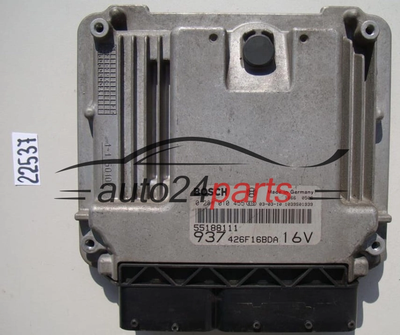 KOMPUTER STEROWNIK SILNIKA ALFA ROMEO 147 1.9 JTD BOSCH 0 281 010 455, 0281010455, 55 188 111, 55188111