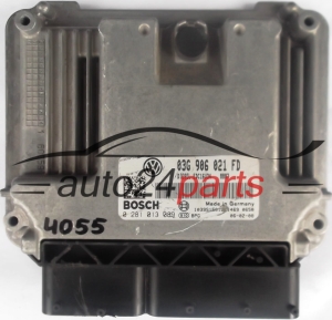 CALCULATEUR MOTEUR VW VOLKSWAGEN GOLF 1.9 TDI 03G906021FD, 03G 906 021 FD, BOSCH 0 281 013 089, 0281013089, DIESEL EDC16U34