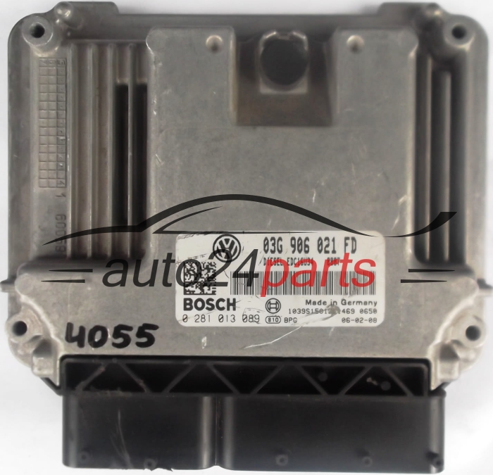 CALCULATEUR MOTEUR VW VOLKSWAGEN GOLF 1.9 TDI 03G906021FD, 03G 906 021 FD, BOSCH 0 281 013 089, 0281013089, DIESEL EDC16U34
