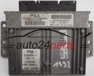 MOTORSTEUERGERÄT ECU STEUERGERÄT CITROEN XSARA PICASSO 1.8 16V 9643786580, 9643786680-1, HOMS2000-1, 21645932-1, 50409S05, 1020 125458 