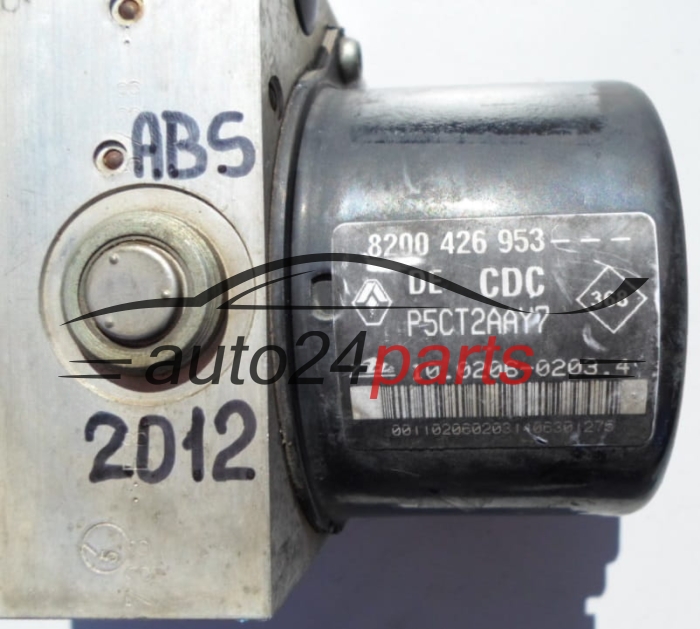 POMPE HYDRAULIQUE ET CALCULATEUR d'ABS RENAULT LAGUNA ESPACE P5CT2AAY7, ATE 10.0960-1434.3