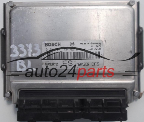KOMPUTER STEROWNIK SILNIKA HONDA CIVIC 1.7 CDTI BOSCH 0281011434, 0 281 011 434, 8973539741 FS, 37820PLZE10 CFS, 1039S04332 - 