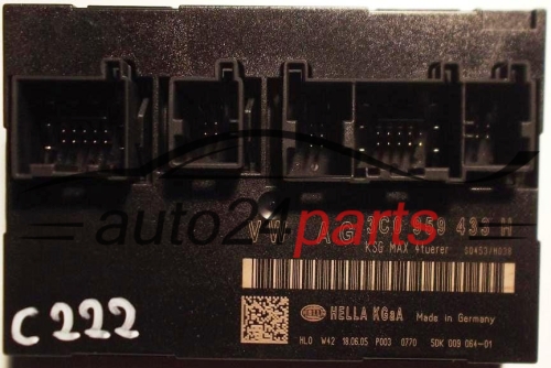 CENTRALKA MODUL STEROWNIK KOMFORTU VOLKSWAGEN HELLA 5DK00906401, 5DK009064-01, 5DK 009 064-01, 3C0959433H, 3C0 959 433 H - 