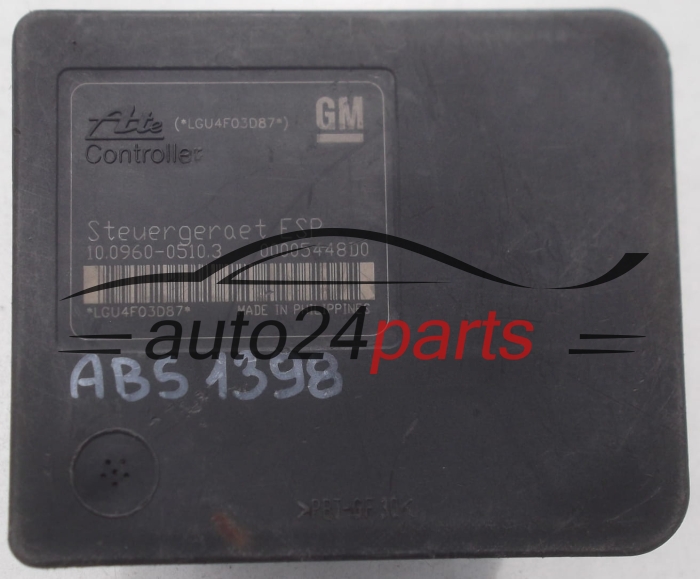 BOMBA HIDRAULICA Y CENTRALITA ABS OPEL ASTRA H ZAFIRA B  13 157 577 GX, 13157577, ATE 10.0206-0127.4, 10020601274, 10.0960-0510.3, 10096005103 