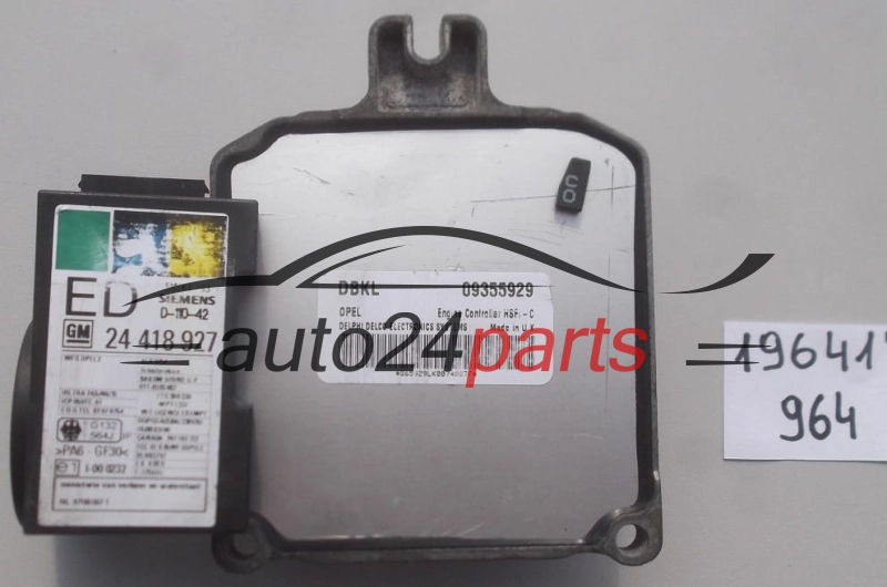 KOMPUTER STEROWNIK SILNIKA OPEL ASTRA VECTRA ZAFIRA  Delphi Delco 09355929 DBKL