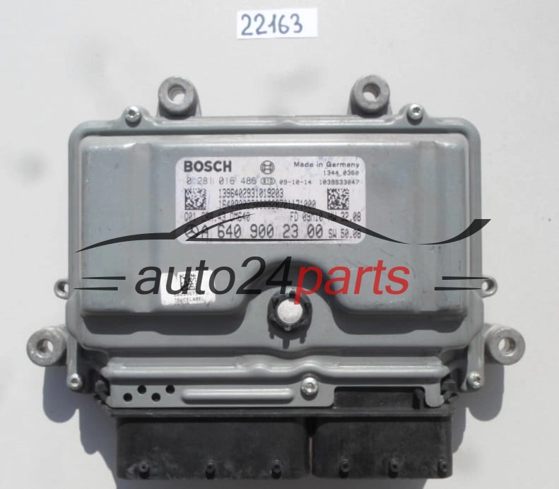 CALCULATEUR MOTEUR MERCEDES W245 BOSCH 0 281 016 486, 0281016486, A 640 900 23 00, A6409002300, CRA.43 