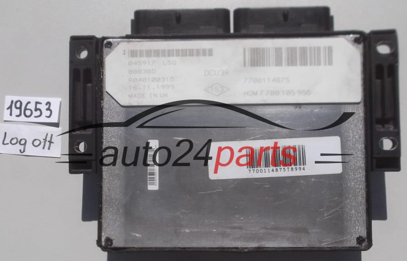 KOMPUTER STEROWNIK SILNIKA RENAULT CLIO MEGANE 1.9 D LUCAS R04010031D