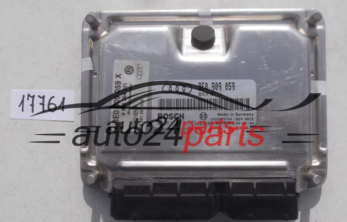 MOTORSTEUERGERÄT ECU STEUERGERÄT AUDI A4 3.0 BOSCH 0 261 207 579, 0261207579, 8E0 909 059, 8E0909059