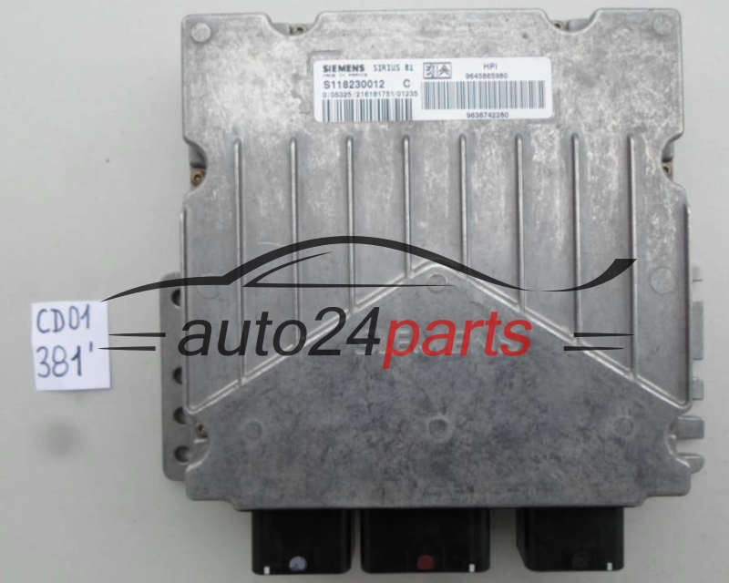 CITROEN S118230012 C, S118230012C, 9645865980, SIRIUS 81