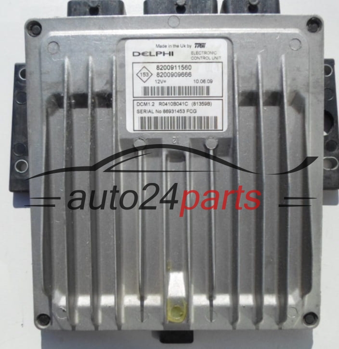 MOTORSTEUERGERÄT ECU STEUERGERÄT  RENAULT KANGOO 1.5 DCI Delphi R0410B041C, 8200911560, 8200909666
