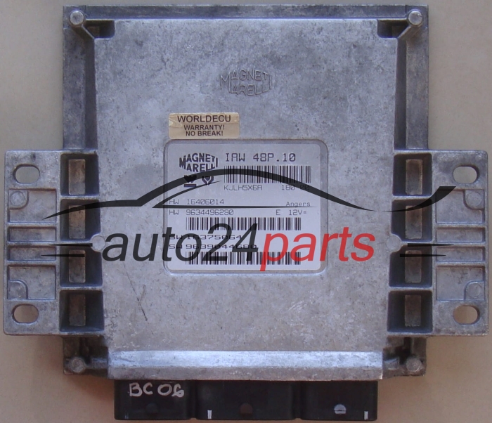 KOMPUTER STEROWNIK SILNIKA CITROEN PEUGEOT MAGNETI MARELLI IAW 48P.10,  HW 16406014
