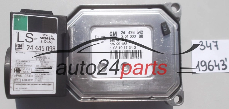 KOMPUTER STEROWNIK SILNIKA OPEL OMEGA  SIEMENS 5WK9 158,  GM 24 426 542