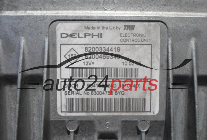 ECU CENTRALITA DE MOTOR RENAULT MEGANE 1.5 DCI DELPHI R0410B024D, 8200334419, 8200469340