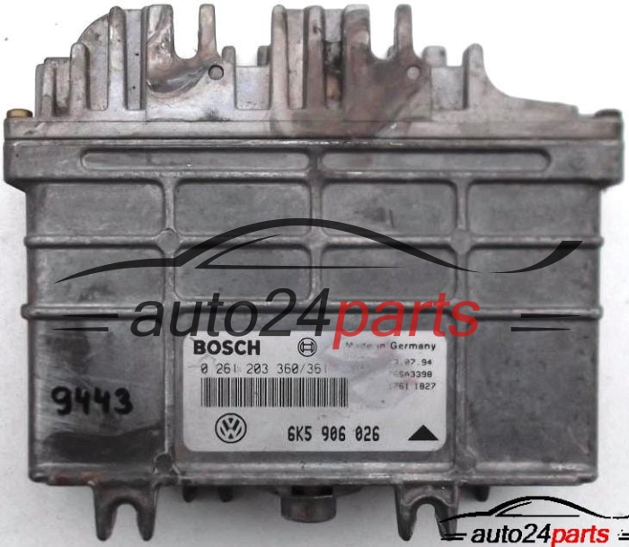 ECU CENTRALITA DE MOTOR SEAT IBIZA 1.4, BOSCH 0261203360/361, 6K5906026