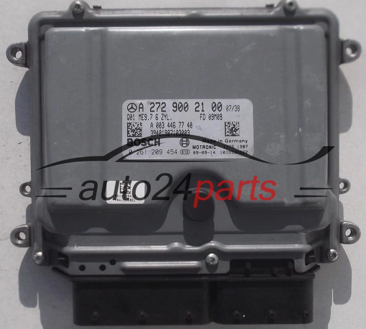 ECU CENTRALITA DE MOTOR MERCEDES W212 BOSCH 0 261 209 454, 0261209454, A 272 900 21 00, A2729002100, ME9.7 