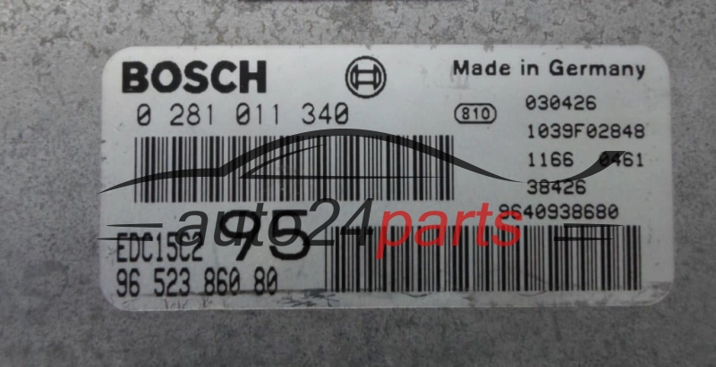 KOMPUTER STEROWNIK SILNIKA CITROEN C5 2.0 HDI  96 523 860 80