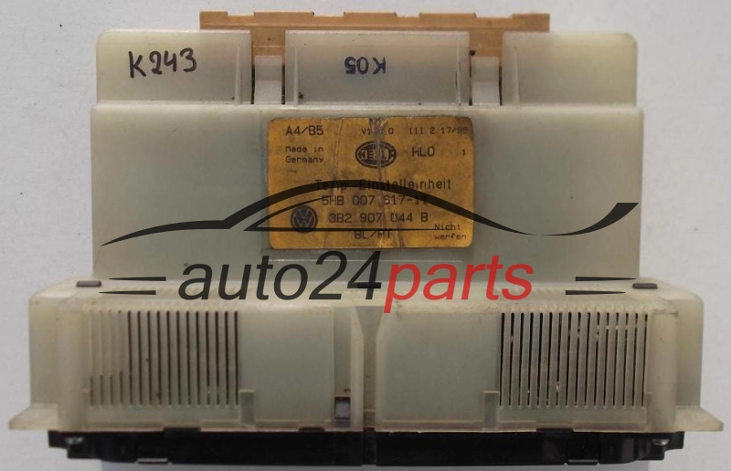 PANEL OGRZEWANIA STEROWNIK NAWIEWU REGULATOR KLIMATRONIK VOLKSWAGEN AUDI A4 B5 GOLF BORA PASSAT 3B2 907 044 B / 3B2907044B / 5HB 007 617-11 / 5HB00761711