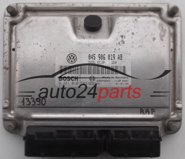 KOMPUTER STEROWNIK SILNIKA VW VOLKSWAGEN POLO 1.4 TDI BOSCH 0281010503, 0 281 010 503, 045906019AB, 045 906 019 AB