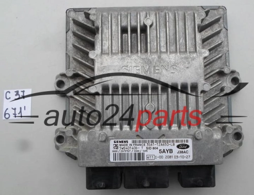 FORD FIESTA 1.4 TDCI SIEMENS 5WS40140D-T, 5WS40140DT, 3S61-12A650-LB, 3S6112A650LB, 5AYB, SID804 