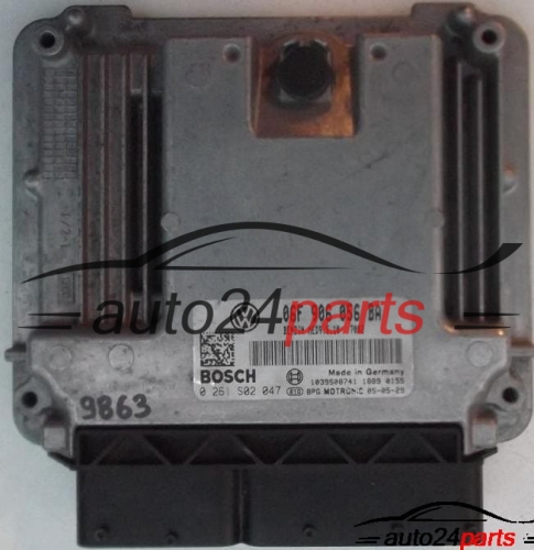 MOTORSTEUERGERÄT ECU STEUERGERAT SEAT ALTEA 2.0 FSI BOSCH 0 261 S02 047, 0261S02047, 06F 906 056 BA, 06F906056BA  