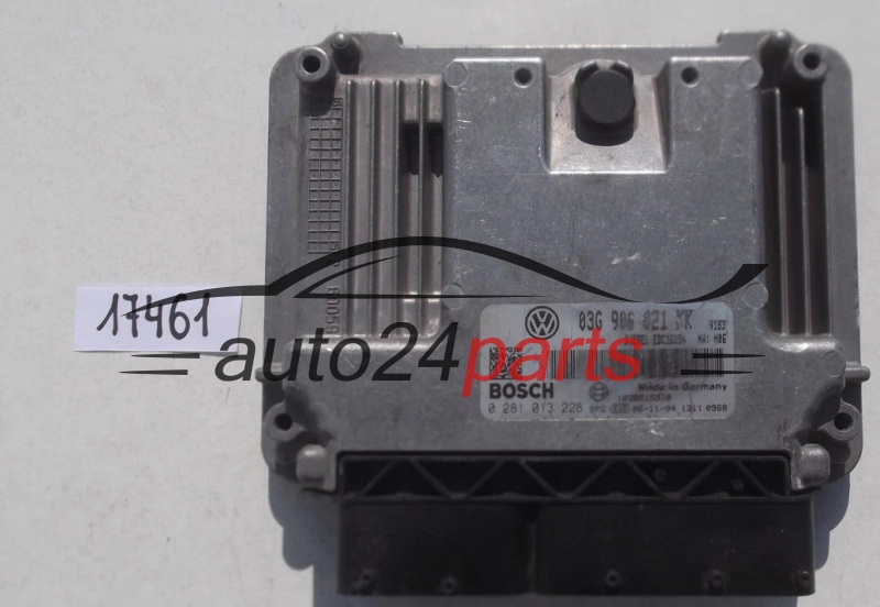 KOMPUTER STEROWNIK SILNIKA VW VOLKSWAGEN GOLF 2.0 TDI BOSCH 0 281 013 228, 0281013228, 03G 906 021 KK