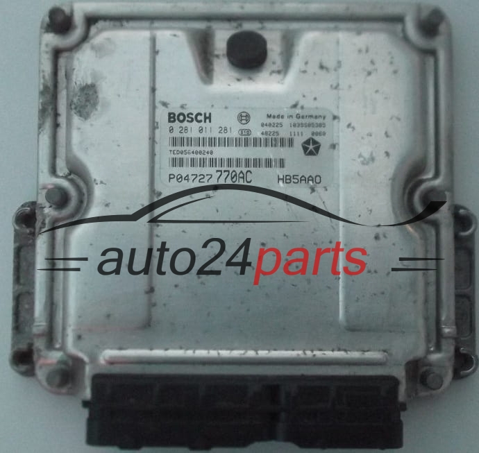 MOTORSTEUERGERÄT ECU STEUERGERÄT  CHRYSLER VOYAGER 2.5 CRD BOSCH 0 281 011 281