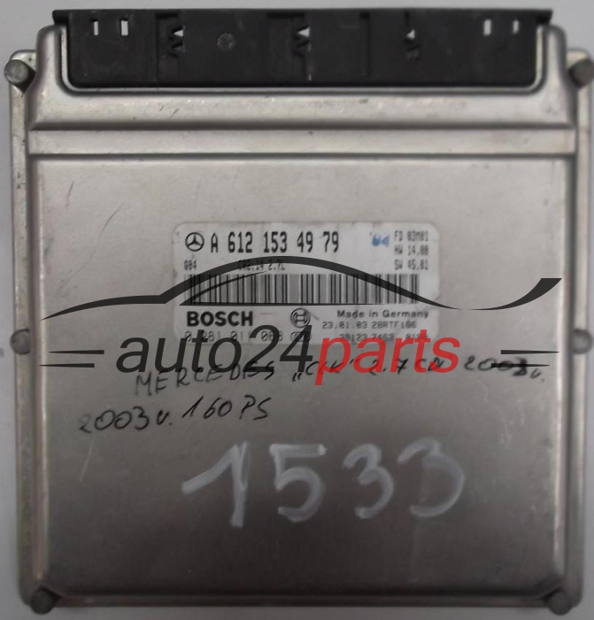 ECU CENTRALITA DE MOTOR MERCEDES W203 CLK 270 CDI A6121534979