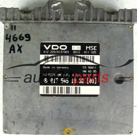 MOTORSTEUERGERÄT ECU STEUERGERAT MERCEDES W210 2.0 0175451832, A0175451832, A 017 545 18 32 (08), 412229013003, 412 229/013/003