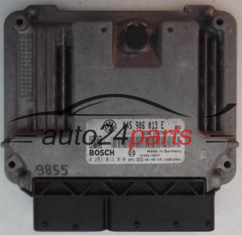 KOMPUTER STEROWNIK SILNIKA SKODA FABIA ROOMSTER 1.4 TDI 045906013E, 045 906 013 E, BOSCH 0281013010, 0 281 013 010, DIESEL EDC17U01 0476 - 9855