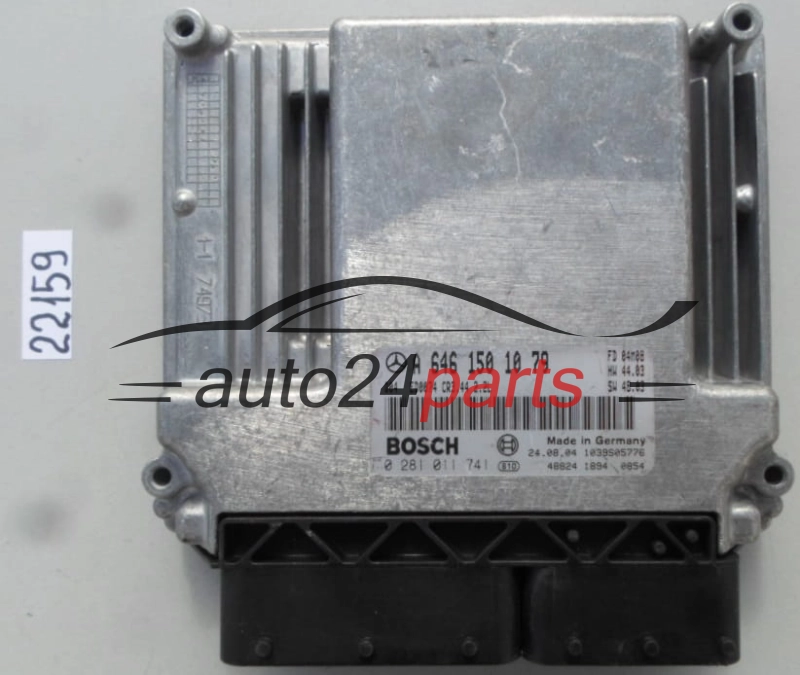 KOMPUTER STEROWNIK SILNIKA MERCEDES C220 BOSCH 0 281 011 741, 0281011741, A 646 150 10 79, A6461501079, CR3.44