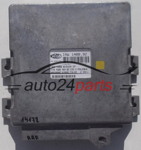 MOTORSTEUERGERÄT ECU STEUERGERAT FIAT PALIO SIENA  MAGNETI MARELLI IAW 1ABB.92, IAW1ABB92, 46530987, 61600.774.02, 6160077402
