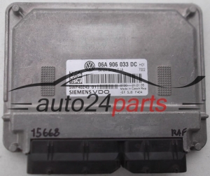 MOTORSTEUERGERÄT ECU STEUERGERAT VOLKSWAGEN SIEMENS VDO 5WP40245 01, 5WP4024501, 06A 906 033 DC, 06A906033DC