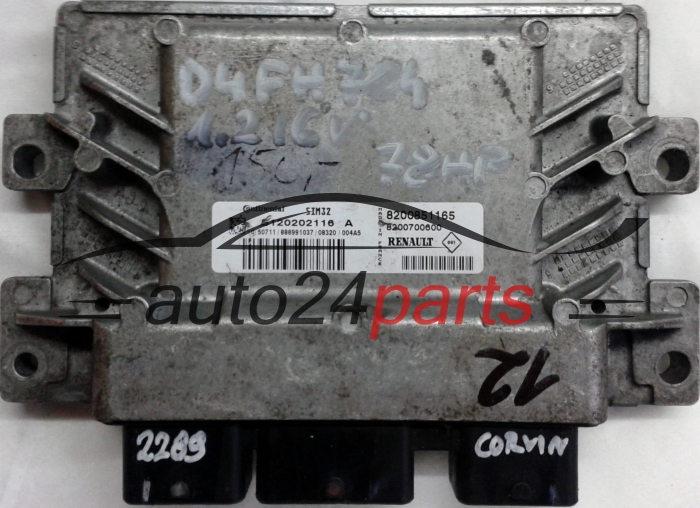KOMPUTER STEROWNIK SILNIKA RENAULT CLIO 1.2 CONTINENTAL SIM32
