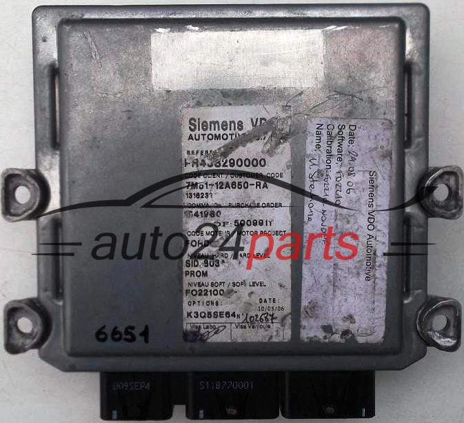 KOMPUTER STEROWNIK SILNIKA FORD 2.0 TDCI SIEMENS 5WS40331C-T