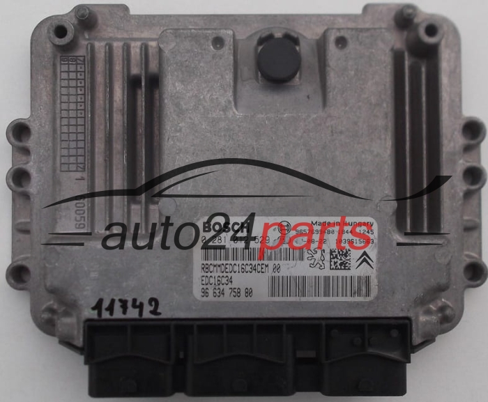 : KOMPUTER STEROWNIK SILNIKA CITROEN PEUGEOT 1.4 HDI BOSCH 0 281 011 861, 0281011861, 96 570 611 80, 9657061180, 9654490280 