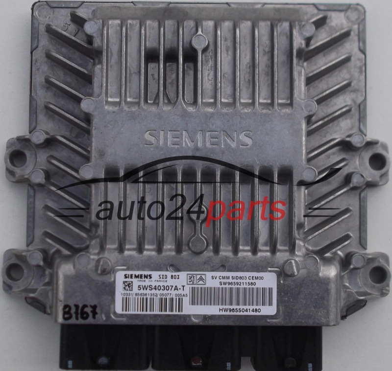 KOMPUTER STEROWNIK SILNIKA CITROEN PEUGEOT 2.0 HDI SIEMENS 5WS40307A-T