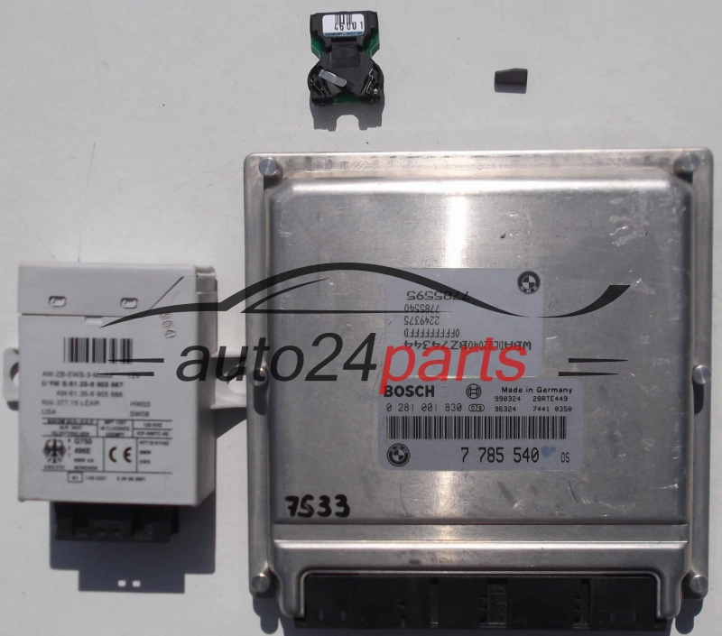 KOMPUTER STEROWNIK SILNIKA BMW E39 530D BOSCH 0281001830, 0 281 001 830, 7785540, 7 785 540, 7785595, 7 785 595, 2249375, 2 249 375