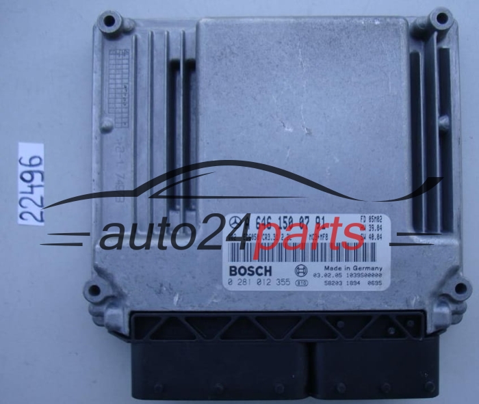 CALCULATEUR MOTEUR MERCEDES VITO 2.2 CDI BOSCH 0 281 012 355, 0281012355, A 646 150 07 91, A6461500791, CR3.31