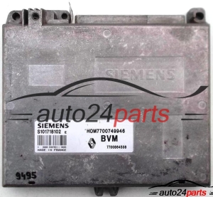 MOTORSTEUERGERÄT ECU STEUERGERAT RENAULT CLIO 1.4, SIEMENS S101718102 E, S101718102E, HOM7700749946, 7700864508