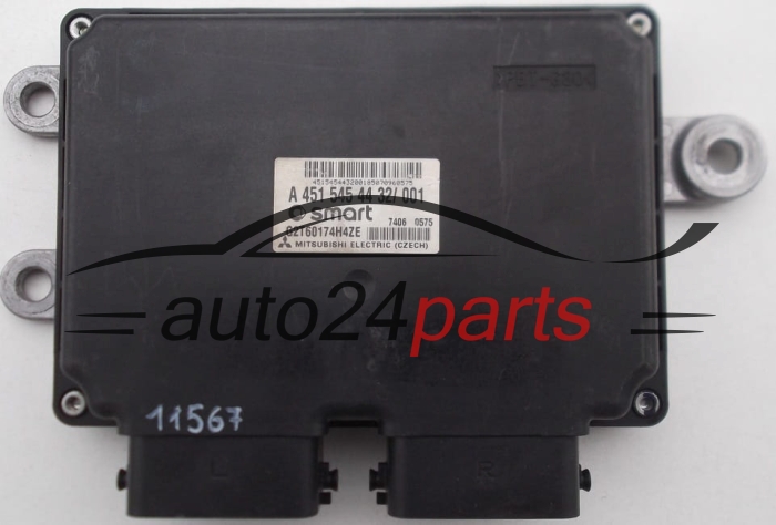 MOTORSTEUERGERÄT ECU STEUERGERÄT SMART FORTWO Mitsubishi G2T60174H4ZE, A 451 545 44 32/001