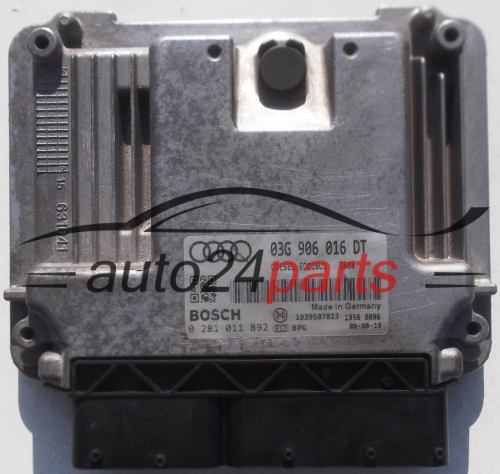 MOTORSTEUERGERÄT ECU STEUERGERÄT AUDI A3 2.0 TDI BOSCH 0281011892