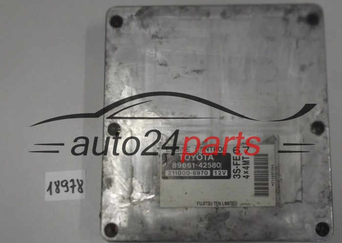 KOMPUTER STEROWNIK SILNIKA TOYOTA RAV4 2.0 VVTI 89661-42580 3S-FE, 8966142580, 211000-6970, 2110006970 