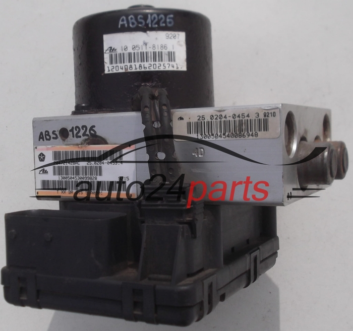 ABS POMPA I STEROWNIK CHRYSLER VOYAGER MINIVAN ATE 10.0511-8186.1, 10051181861, P04721428AC, ATE 25.0204-0453.4, 25020404534, 25.0204-0454.3, 25020404543, 25.0946-0180.3, 25094601803