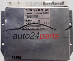 ABS STEROWNIK ESP + BAS MERCEDES W168 A-KLASA BOSCH 0265109477, 0 265 109 477, 0295454232, 029 545 42 32 Q01