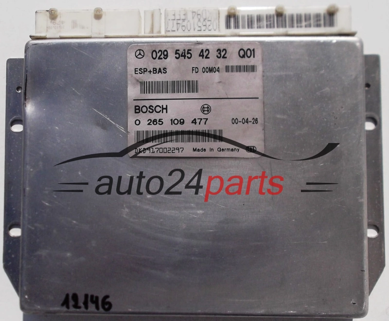 ABS STEROWNIK ESP + BAS MERCEDES W168 A-KLASA BOSCH 0265109477, 0 265 109 477, 0295454232, 029 545 42 32 Q01