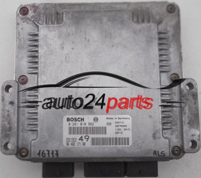 ECU CENTRALITA DE MOTOR CITROEN XSARA II 2.0, BOSCH 0 281 010 962