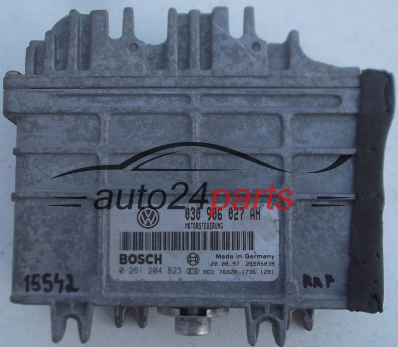 KOMPUTER STEROWNIK SILNIKA VW VOLKSWAGEN SEAT BOSCH 0 261 204 823, 0261204823, 030 906 027 AH, 030906027AH