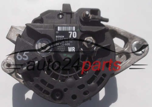 ALTERNATOR 2.0 OPEL ASTRA VECTRA OMEGA BOSCH 0124225046, 09133600 WR, 70A