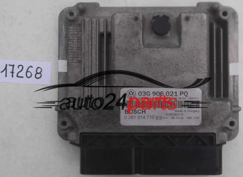 CALCULATEUR MOTEUR SKODA OCTAVIA 2.0 TDI BOSCH 0 281 014 710, 0281014710, 03G 906 021 PQ, 03G906021PQ, 03G906021AB, EDC16U34