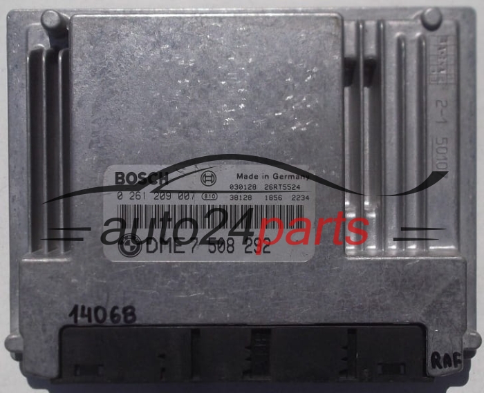 CALCULATEUR MOTEUR BMW 3ER E46 BOSCH 0 261 209 007, 0261209007, DME 7 508 292, 7508292